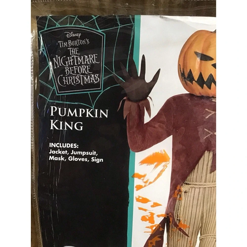 Disney's The Nightmare Before Christmas - Pumpkin King - Costume Cosplay - New - Picture 2 of 3